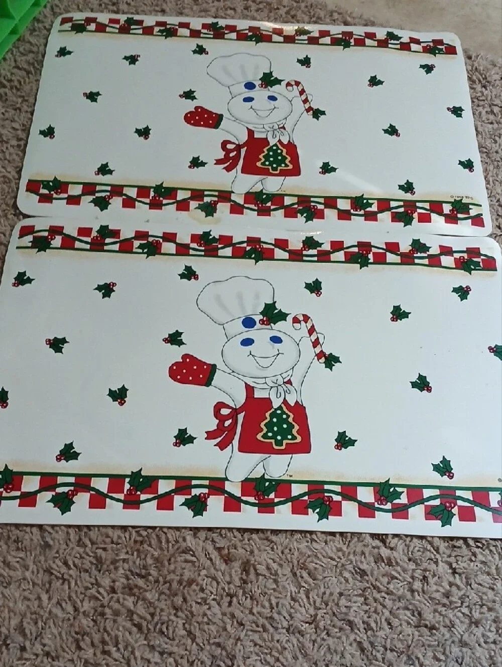 Pillsbury Doughboy Holiday Placemats - Set of 2